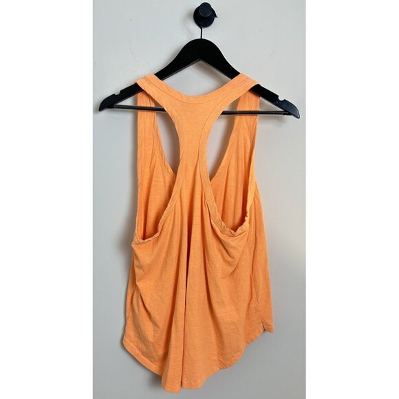 FREE PEOPLE Movement Oversized Keep Rolling Tank Top in Electric Orange Small - Picture 5 of 7